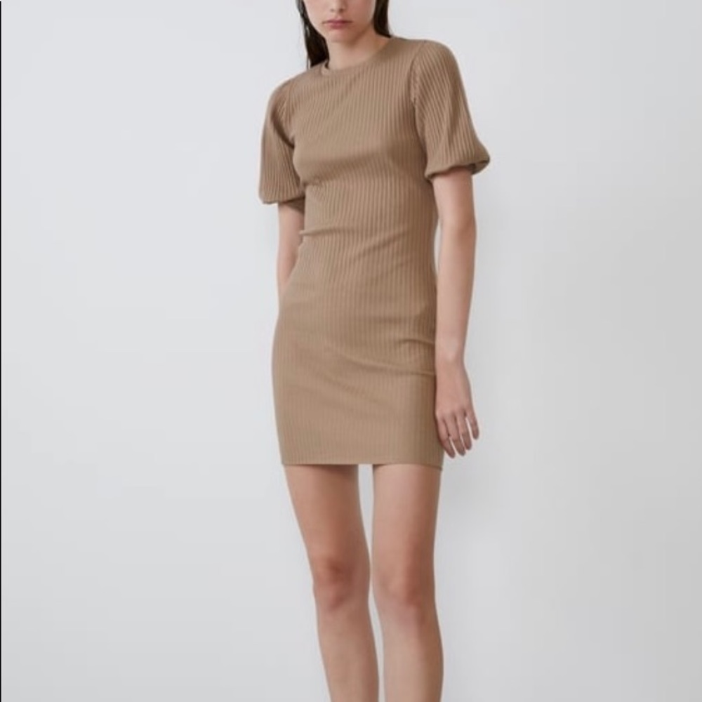 NWT Voluminous Textured Weave Dress